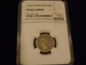 1966    50 S        Tanzania             NGC PF 66 - Picture 1 of 2
