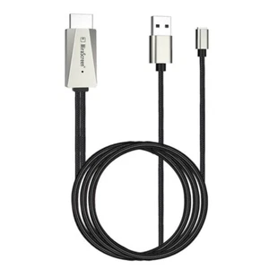Adaptateur vidéo câble HDMI écran miroir pour iPhone 13 12 11 X 6 7 8 iPad lien vers la télévision - Photo 1/17