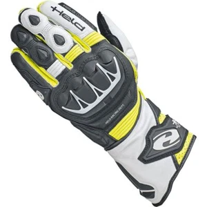 Held Evo-Thrux 2 Moto Motorcycle Motorbike Leather Gloves Black / Fluo Yellow - Picture 1 of 2