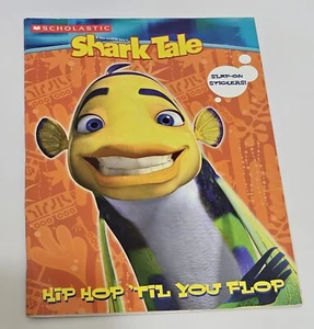 Shark Tale Hip Hop Til You Flop Coloring Book w/Slap On Stickers  - Picture 1 of 1