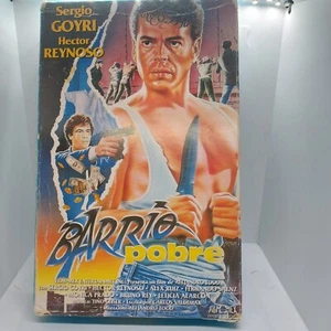 Barrio Pobre VHS Sergio Goyri Hector Reynoso BIG BOX Mexican RARE - Picture 1 of 2