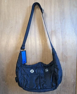 Kenneth Cole Reaction Purse Large Hobo Bag Black Nylon New With Tags Adjustable - Picture 1 of 11