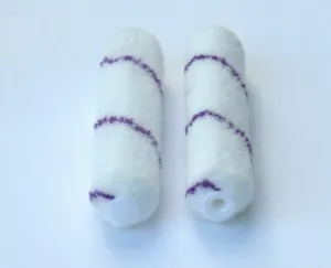 300 6 " x 3/8" Button End solvent resistant Micro Fiber Mini Paint Rollers - Picture 1 of 2