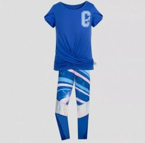 Girls' Disney Cinderella 2pc Top and Bottom Lounge Set - Blue 9/10- Disney Store - Picture 1 of 3