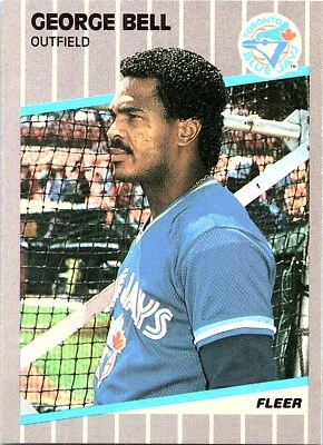 George Bell 1989 Fleer #226 Toronto Blue Jays - Image 1 of 2