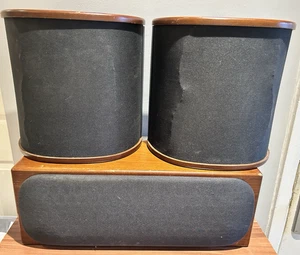 Monitor Audio Silver RSFX Surround Speakers Pair RS Centre Home Cinema Rosenut - Picture 1 of 23