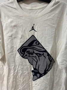 Georgetown University Hoyas White Nike Bulldog Mascot Tee Large - Picture 1 of 4