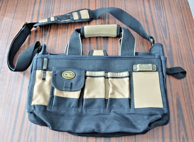 CLC Custom LeatherCraft Tool Bag 15" Multi-Compartment Tote with Strap - Image 1 of 4