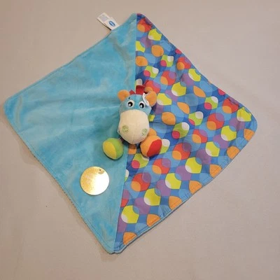 MANTA DE SEGURIDAD PLAYGRO CABALLO AZUL CLIP CLOP EDREDÓN PONY PELUCHE COLORIDO NUEVO CON ETIQUETAS Foto 1 de 4