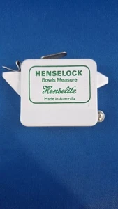 Henselite Henselock 6ft Lawn Bowls Measure White - Picture 1 of 2