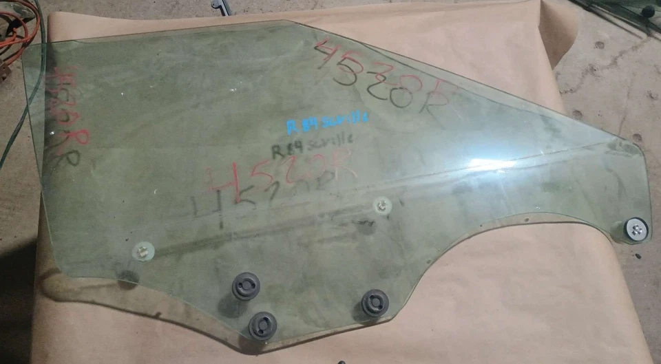 Cadillac Sevilla 1980-1985 puerta delantera derecha vidrio/ventana OEM Foto 1 de 4