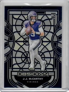 2024 Obsidian JJ McCarthy Black Stained Glass RC SSP Case Hit - Picture 1 of 2