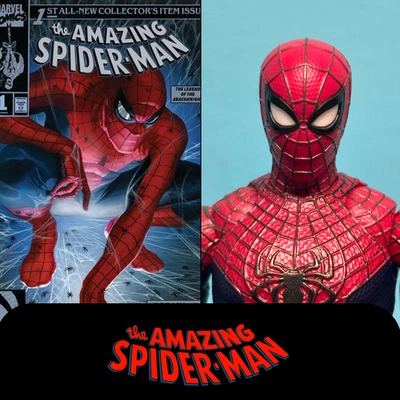 SOLO CABEZA Alex Ross Andrew Amazing Spider-Man 2 (escala 1:12) Mafex 248 Personalizado 6" Foto 1 de 4