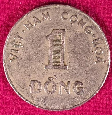 Moneda de 1 Dong Vietnam Cong-Hoa 1964 Foto 1 de 2