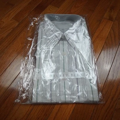 Geoffrey Beene Shirt Mens 15.5 34/35 Striped Long Sleeve Dress Business New - Image 1 of 4