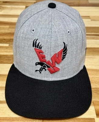 NEW ERA 9Fifty EWU Eagles Hat Gray Black Snapback Eastern Washington NCAA Cap - Image 1 of 4