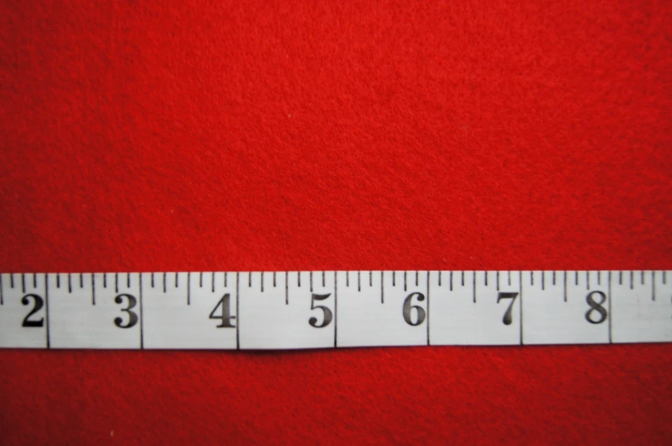 1 Yard Christmas  Red Soft Wearable Felt  Fabric 36" X 56" - Image 1 of 1