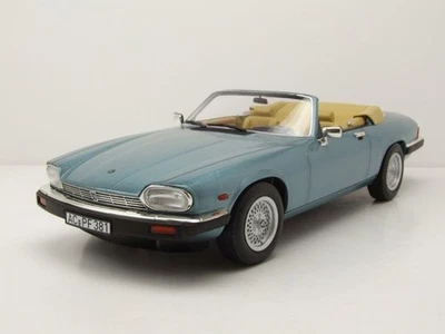 Jaguar XJ-S 5.3 H.E. Cabrio 1988 hellblau metallic Modellauto 1:18 Norev - Bild 1 von 4