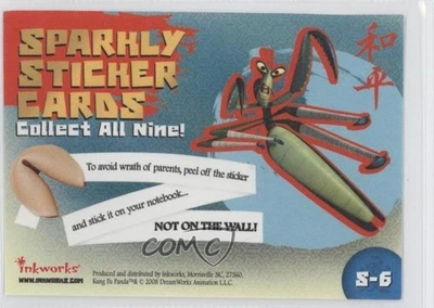 2008 Inkworks Kung Fu Panda Sparkly Sticker Cards Mantis #S-6 1l6 - Image 1 of 3