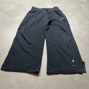 Nike Wide Leg Baggy Sweatpants Flare Leg M Women’s Vintage Y2K Distressed - Picture 1 of 13