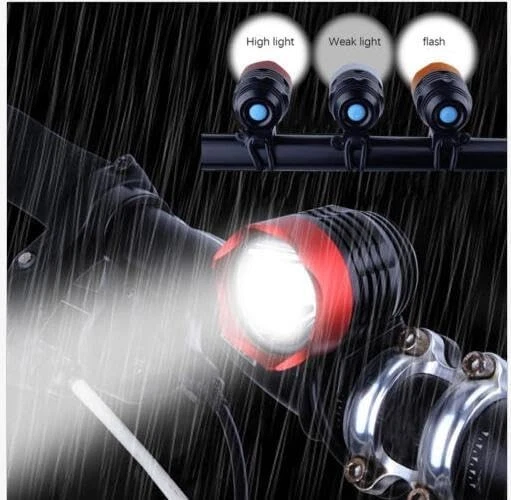 Fahrrad LED Weiß Licht Scheinwerfer Fahrradlicht mit USB-Kabel / mit Batterie - Image 1 of 4