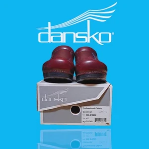 Dansko Cordovan Cabrio Damen Leder rutschfeste Clogs EU 41 US 10,5 NEU - Bild 1 von 11