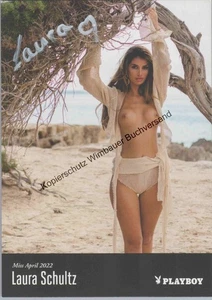 Original Autogramm Laura Schultz Miss April 2022 Playboy /// Autograph signiert  - Picture 1 of 2
