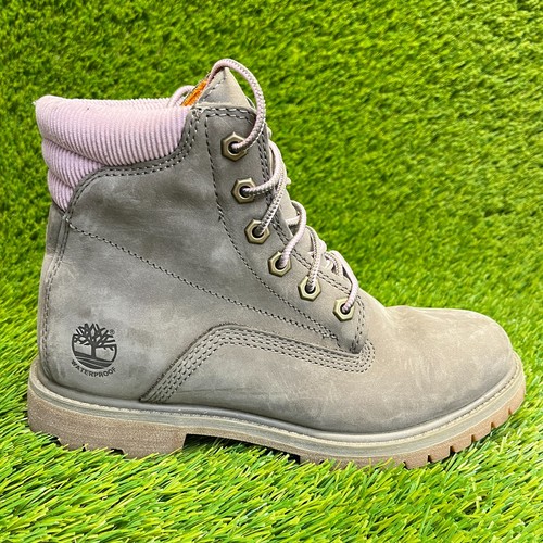 Stivali impermeabili Timberland Waterville 6 pollici da donna taglia 7 grigio viola outdoor