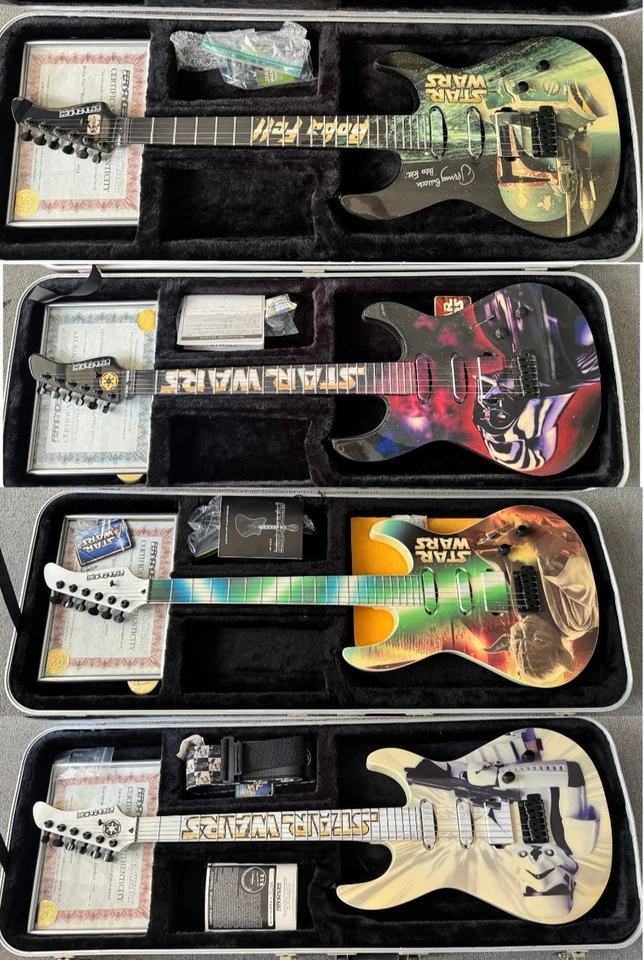 ULTIMATE SET – 4× Fernandes Star Wars Limited Edition Guitars – All With COA - image 1 of 4