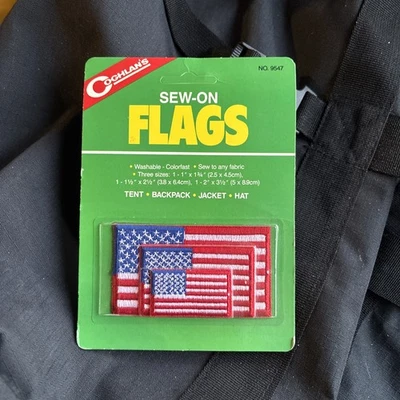Coghlan's Sew-On Flags, USA, Sew to any Fabric, Backpack, Tent, Jacket, Hat - Image 1 of 3