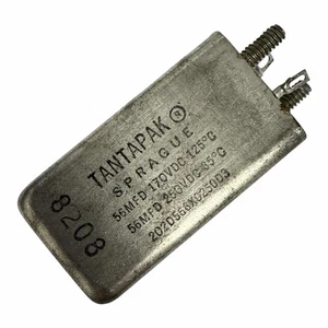 202D566XD250D3 Tantapak Sprague Mil Spec Tantalum Capacitor 56uF 250V 85C - Bild 1 von 1