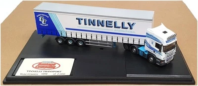 Oxford Diecast 1/76 Scale SCA03CS - Scania Truck & Trailer "Tinnelly" White/Blue - Image 1 of 4
