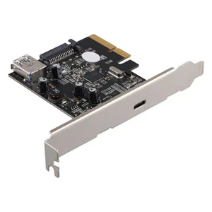 Carte Adaptateur PCI-E 4X Vers Carte D'Extension USB3.1 Adaptateur Arrière 4093 - Photo 1/7