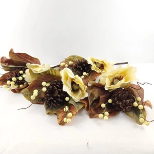 Set of 4 Fall Harvest Magnolia and Berry Picks by Valerie Parr Hill QVC - Picture 1 of 5