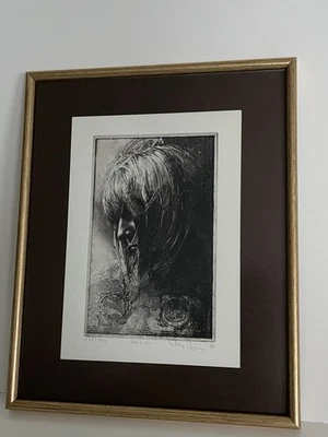 Klaus Böttger, Radierung: Hair XII, 1978. Vom Künstler betitelt und signiert. - Bild 1 von 3