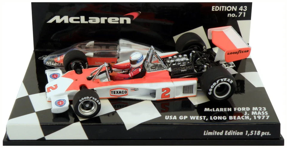 Minichamps McLaren M23 USA GP West Long Beach 1977 - Jochen Mass 1/43 Scale  - Image 1 of 1