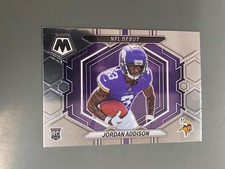 Jordan Addison 2023 Mosaic NFL Debut Rookie Card RC Minnesota Vikings N23