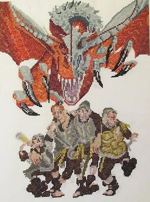 Discworld City Watch counted cross stitch kit/chart, choice of fabric - Image 1 of 3