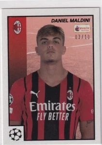 Topps Merlin Heritage 97 2022 No 65 Daniel Maldini Red Parallel 3/10 - Picture 1 of 2