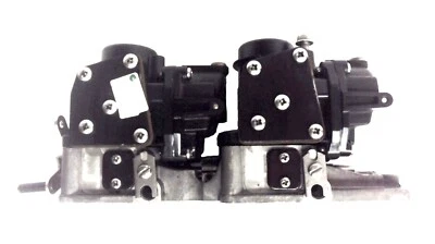 Johnson Evinrude OMC 437536 Starboard Throttle Body & 439009 Carburetor Bodies - Image 1 of 4