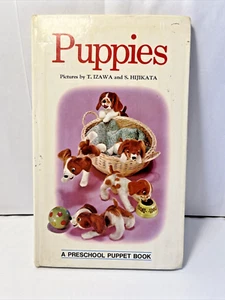 Puppies Dog Puppet Book Tadasu Izawa Shigemi Hijikata 1973 Preschool HC Board - Picture 1 of 10