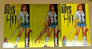 I Make Boys Cry #1 Ssalefish Ltd Kill Bill Variant Cover Set of 3 Metal + Virgin - Picture 1 of 4