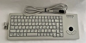 Deutsche Tastatur CHERRY G84-5400 XS Trackbal Keyboard  QWERTZ Windows hellgrau - Bild 1 von 3