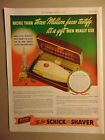 1941 SCHICK SUPER SLICK SHAVER vintage print ad