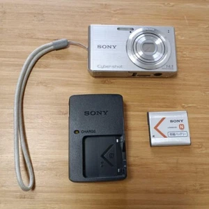SONY Cyber-shot DSC-W610 Digital Camera Silver Language setting Japanese only - Picture 1 of 18