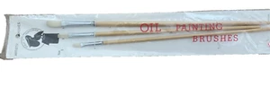 Pier 1 Imports Artist Paint Brush Set (3-Piece) for Oils Painting - New - Picture 1 of 2