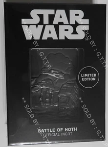 STAR WARS - HOTH PLANET SCENE METAL COLECCIONABLE / LINGOTE - EDICIÓN LIMITADA - Imagen 1 de 4