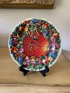 GIEN 2008 CHRISTMAS JOYEUSES FETES PLATE FRANCE 7”D - Picture 1 of 12
