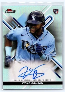 2022 Topps Finest Vidal Brujan Auto Rookie Refractor Tampa Bay Rays #FA-VB - Picture 1 of 2