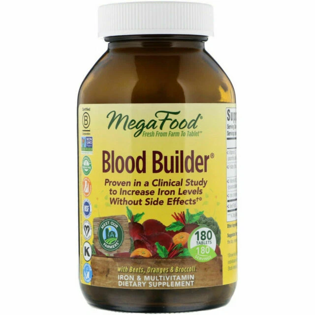 MegaFood Blood Builder Tablets - 180 Count